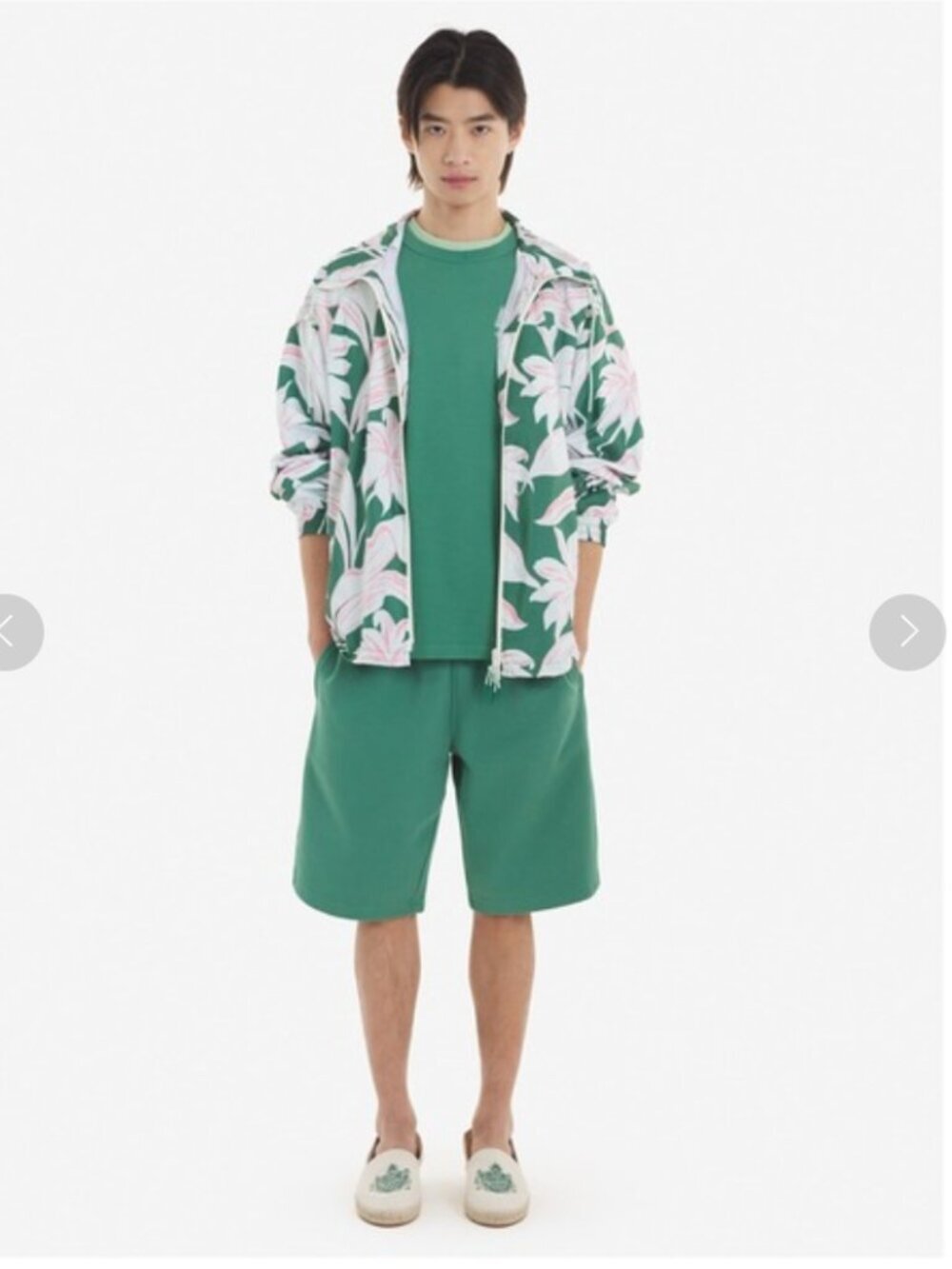 Maison Kitsuné x Hotel Olympia Flower Print Windbreaker Small NWT